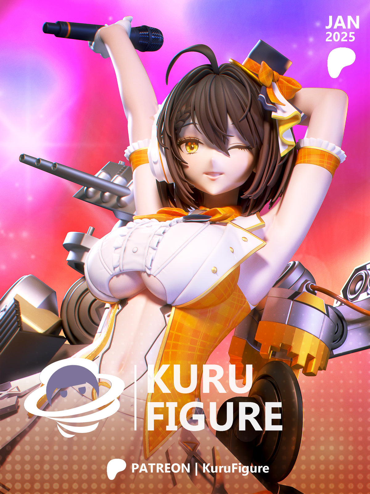 Baltimore Style Azur Lane Unpainted Resin Garage Kit (1/6-1/12)