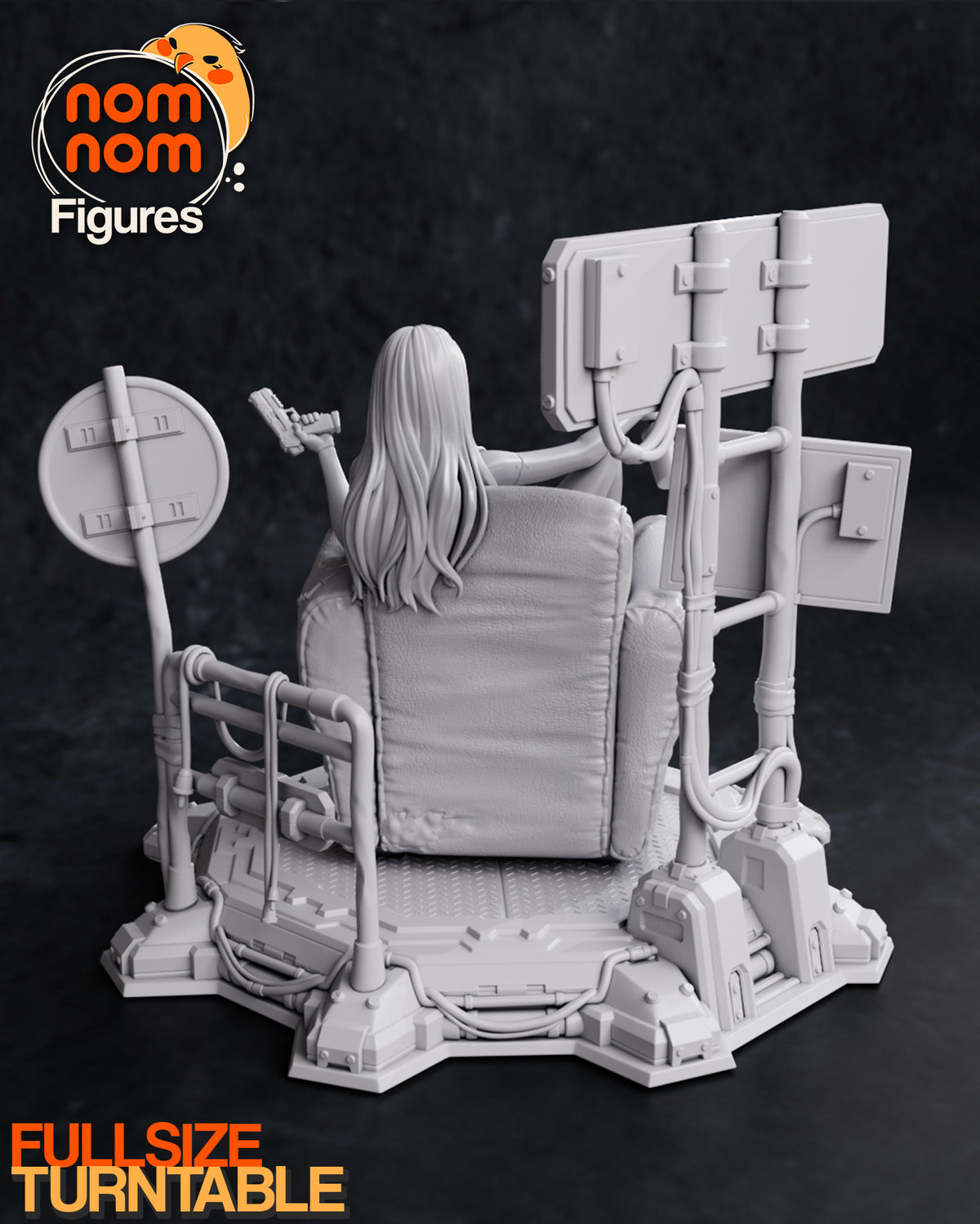 Lounging Rebecca Style Cyberpunk Unpainted Resin Garage Kit (1/6-1/12)