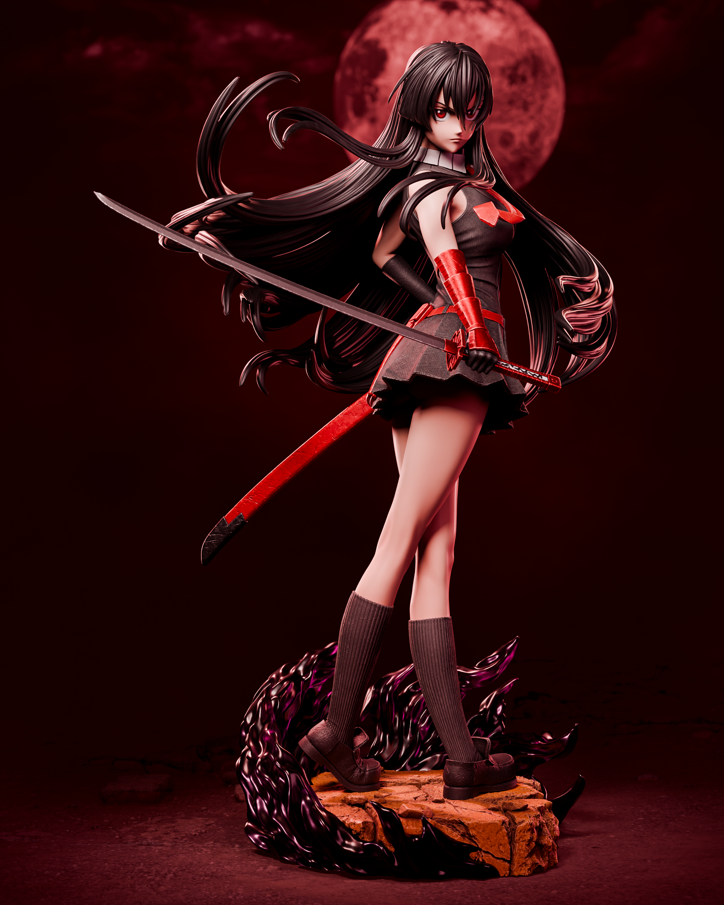 Akame Style Imperial Assassin Resin Kit – Unpainted 3D Printed Model Kit