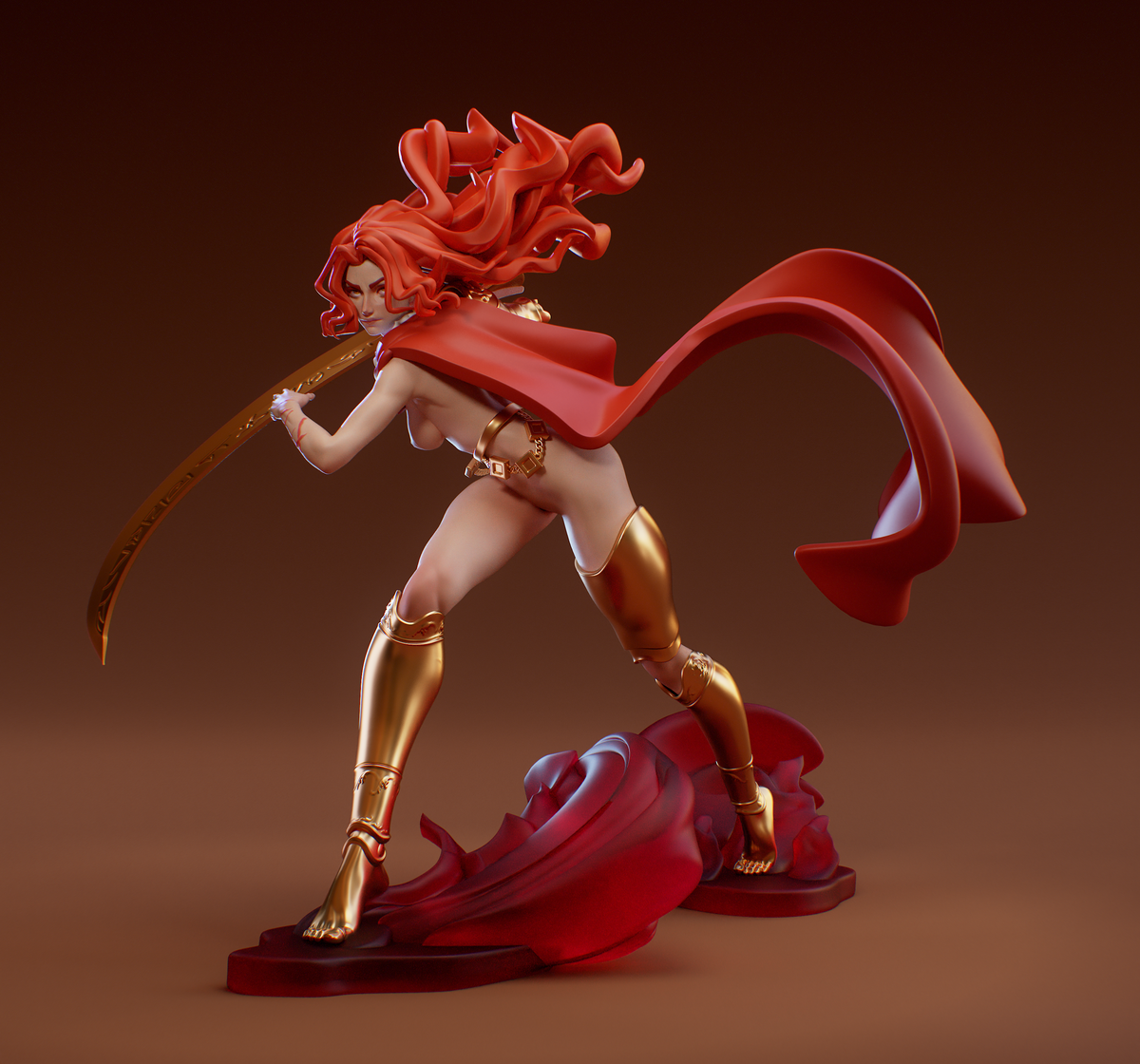 Flowing Hair Malenia Style Elden Ring Unpainted Resin Garage Kit (1/6-1/12)