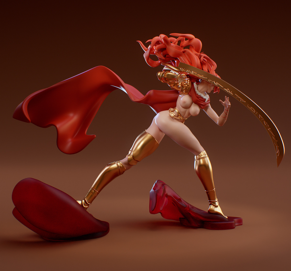Flowing Hair Malenia Style Elden Ring Unpainted Resin Garage Kit (1/6-1/12)