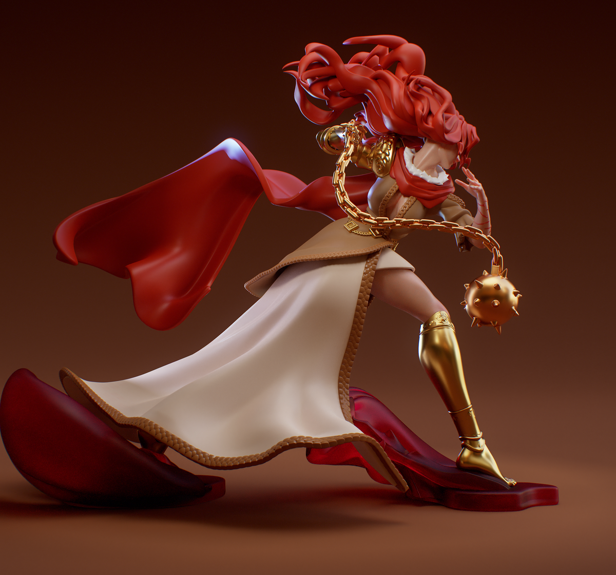 Flowing Hair Malenia Style Elden Ring Unpainted Resin Garage Kit (1/6-1/12)
