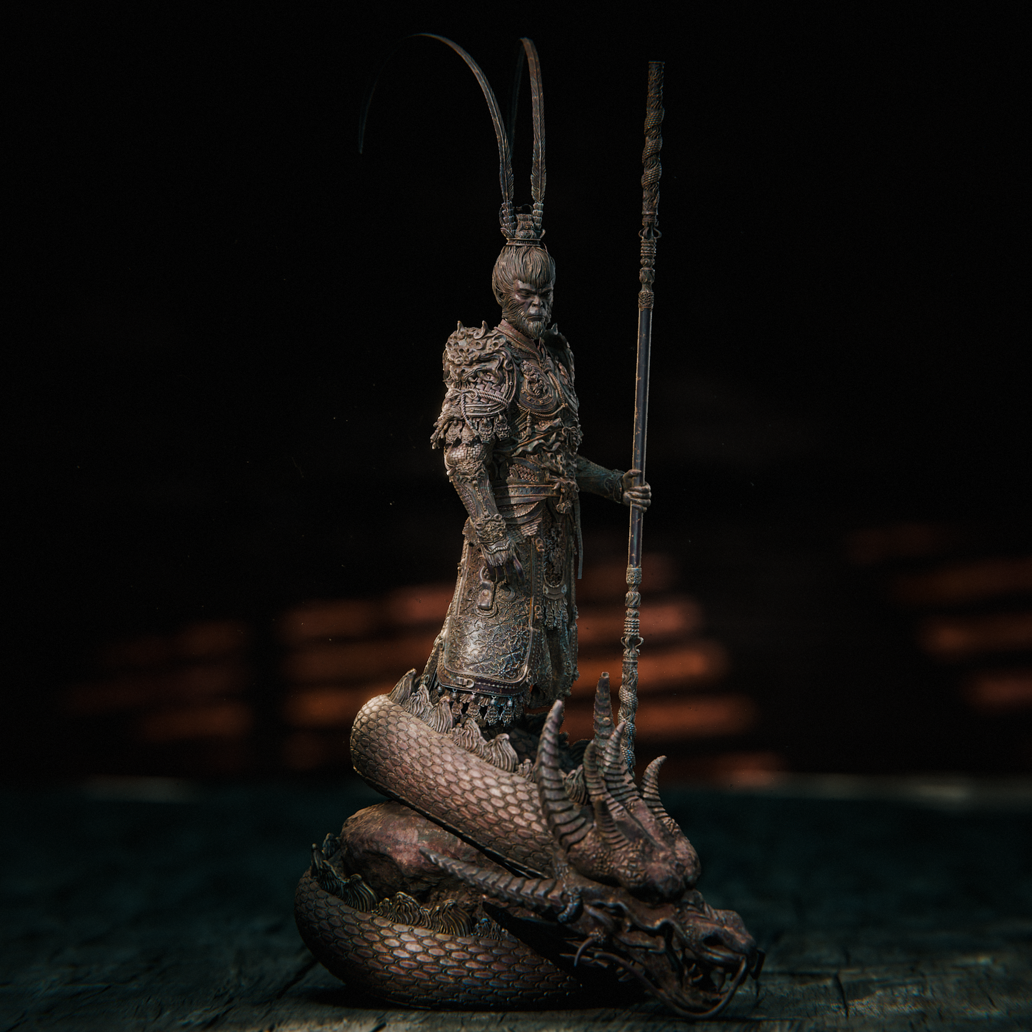 King Wukong Celestial Monkey resin kit – Unpainted 3D Printed Model kit