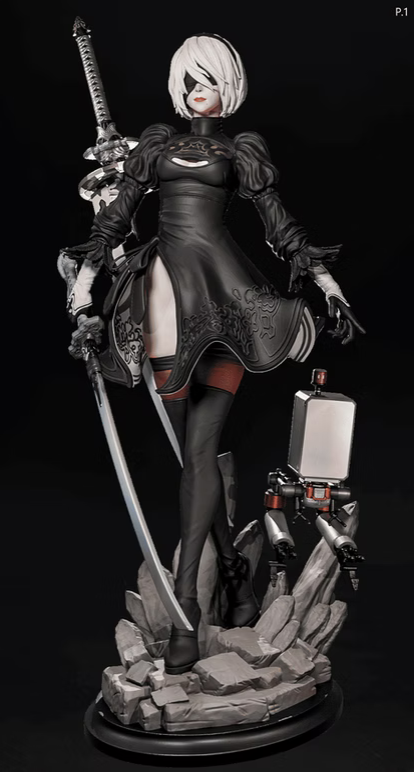 Attack 2B Style NieR Automata Unpainted Resin Garage Model Kit (1/6-1/12)