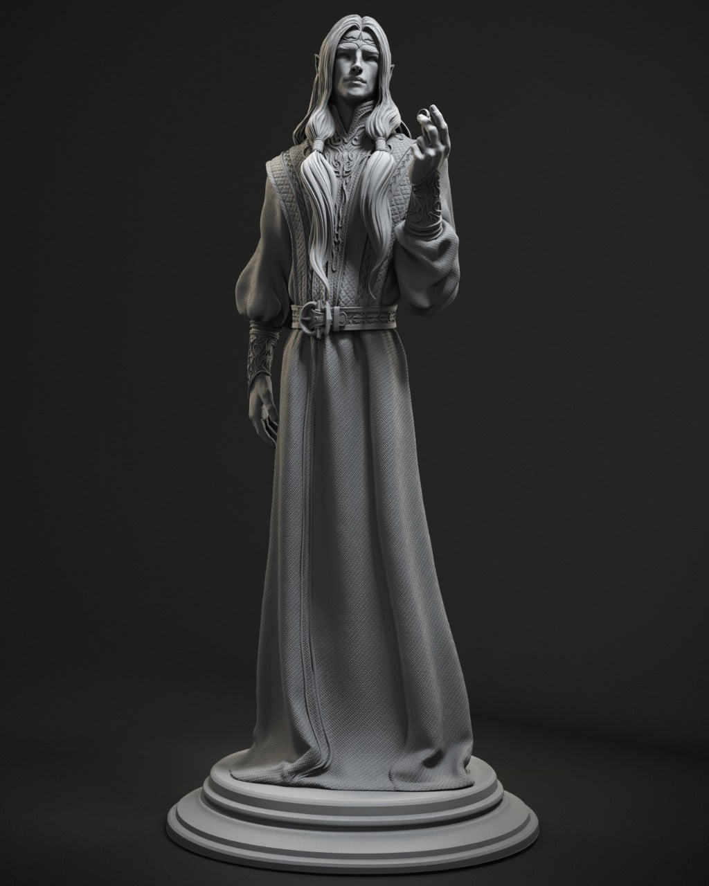 Sauron Style Dark Lord Resin Kit – Unpainted 3D Printed Model Kit