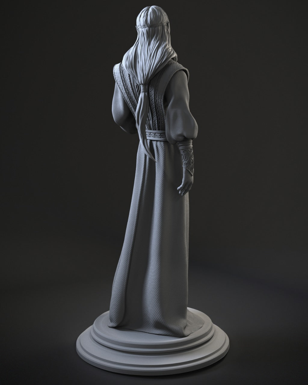 Sauron Style Dark Lord Resin Kit – Unpainted 3D Printed Model Kit