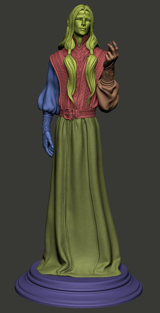 Sauron Style Dark Lord Resin Kit – Unpainted 3D Printed Model Kit