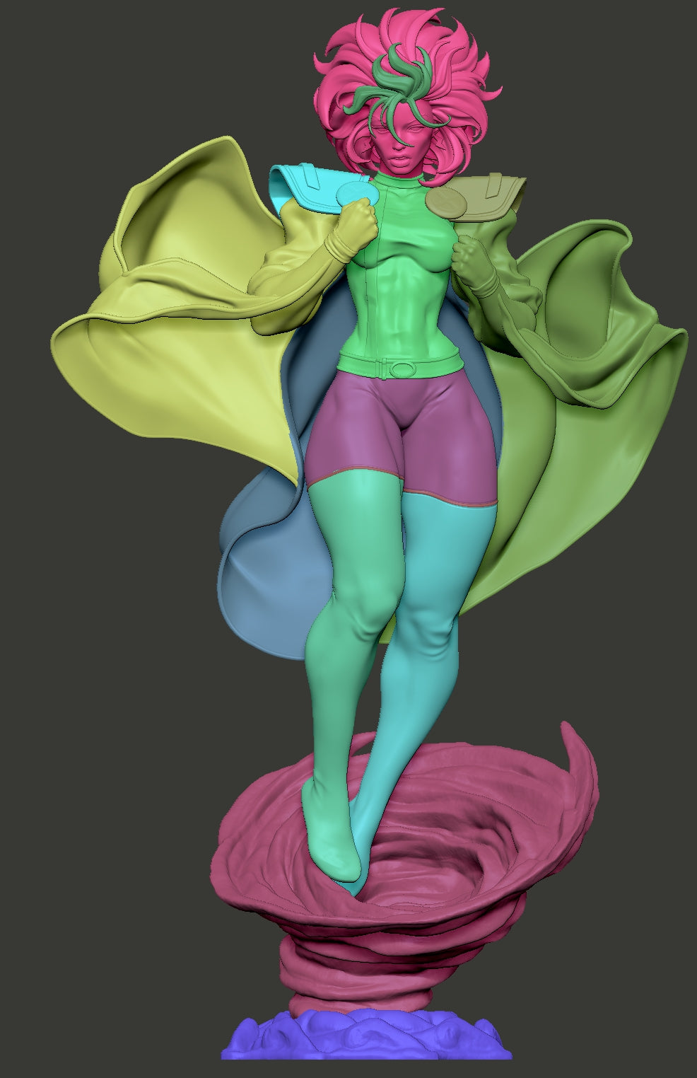 Storm Style Weather Goddess Resin Kit – Unpainted 3D Printed Model Kit