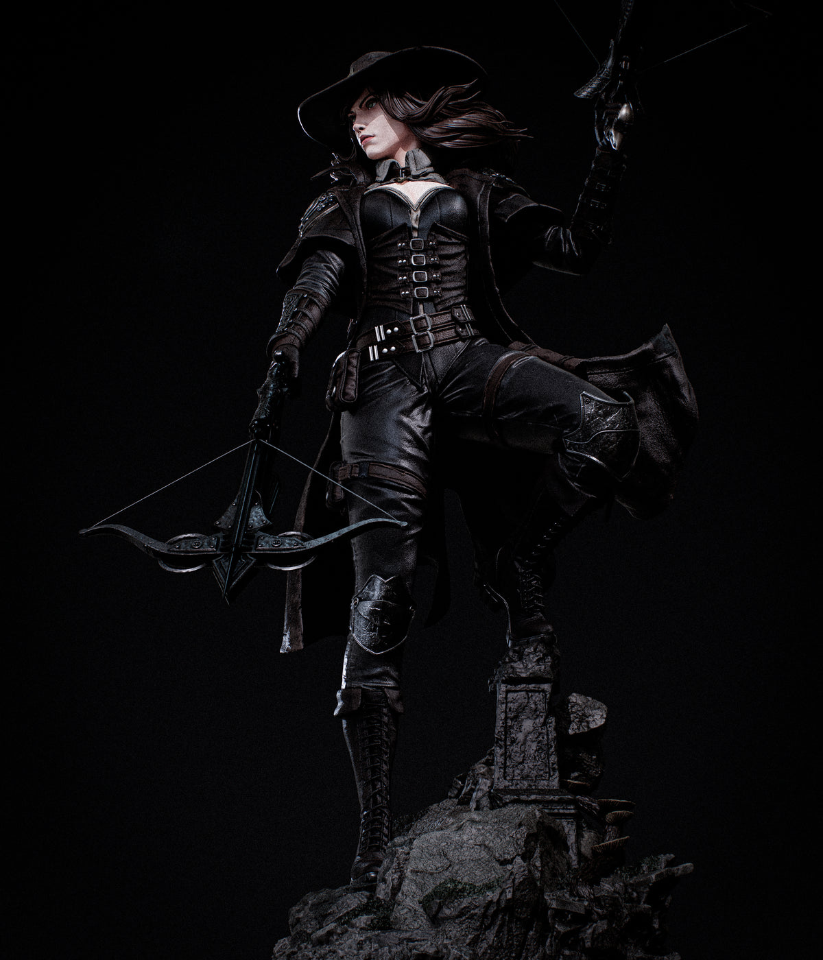 Witch Hunter Grimdark Inquisitor Unpainted Resin Garage Kit (1/6-1/12)
