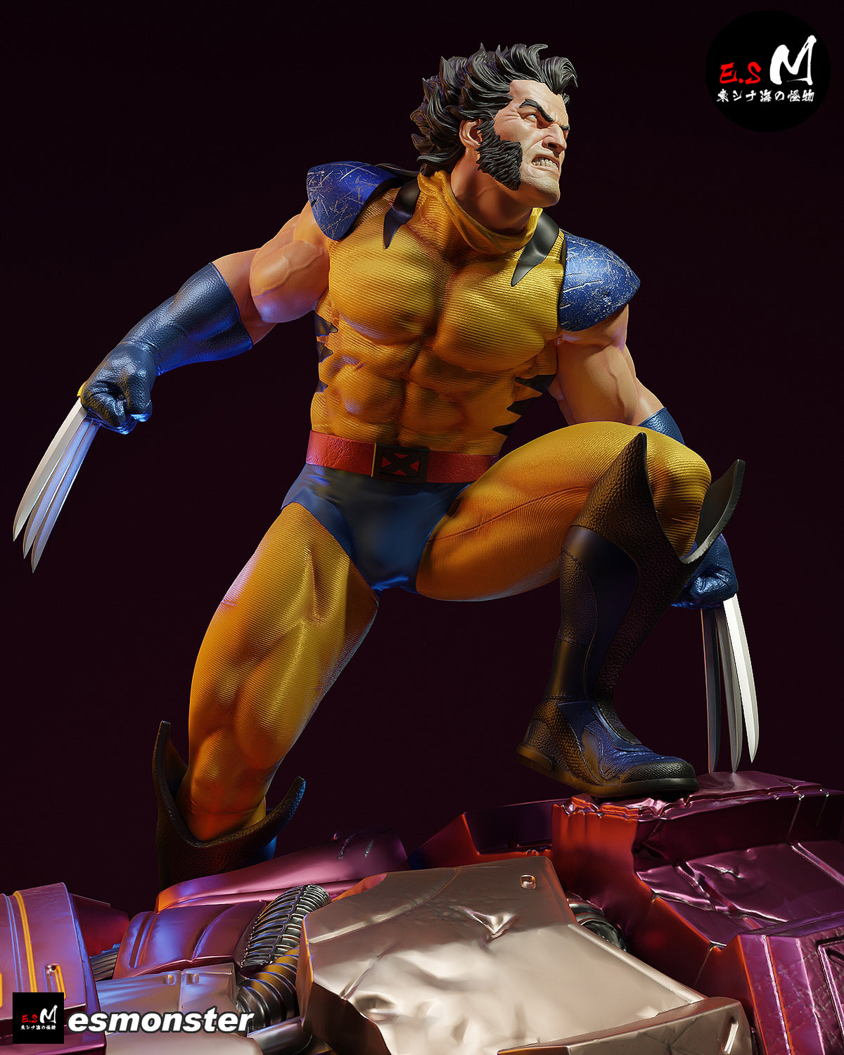 Wolverine Sentinel Style X-Men Unpainted Resin Garage Model Kit (1/6-1/12)