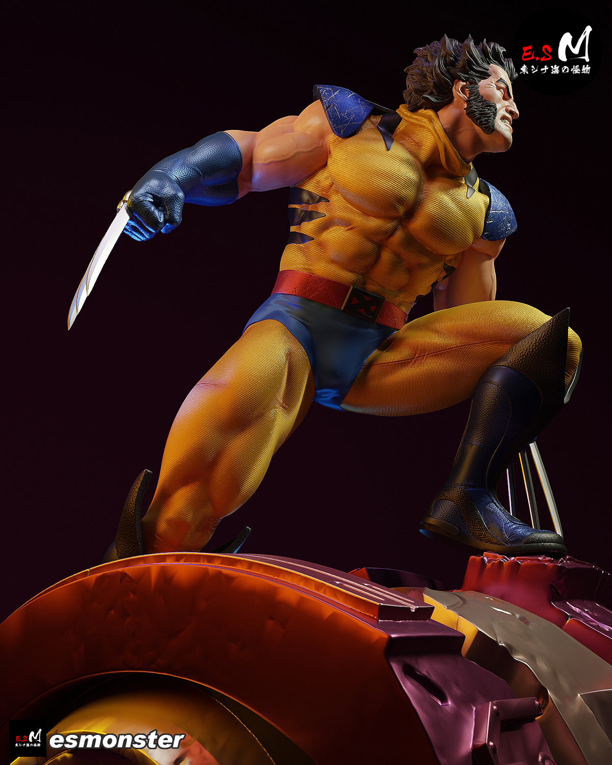 Wolverine Sentinel Style X-Men Unpainted Resin Garage Model Kit (1/6-1/12)