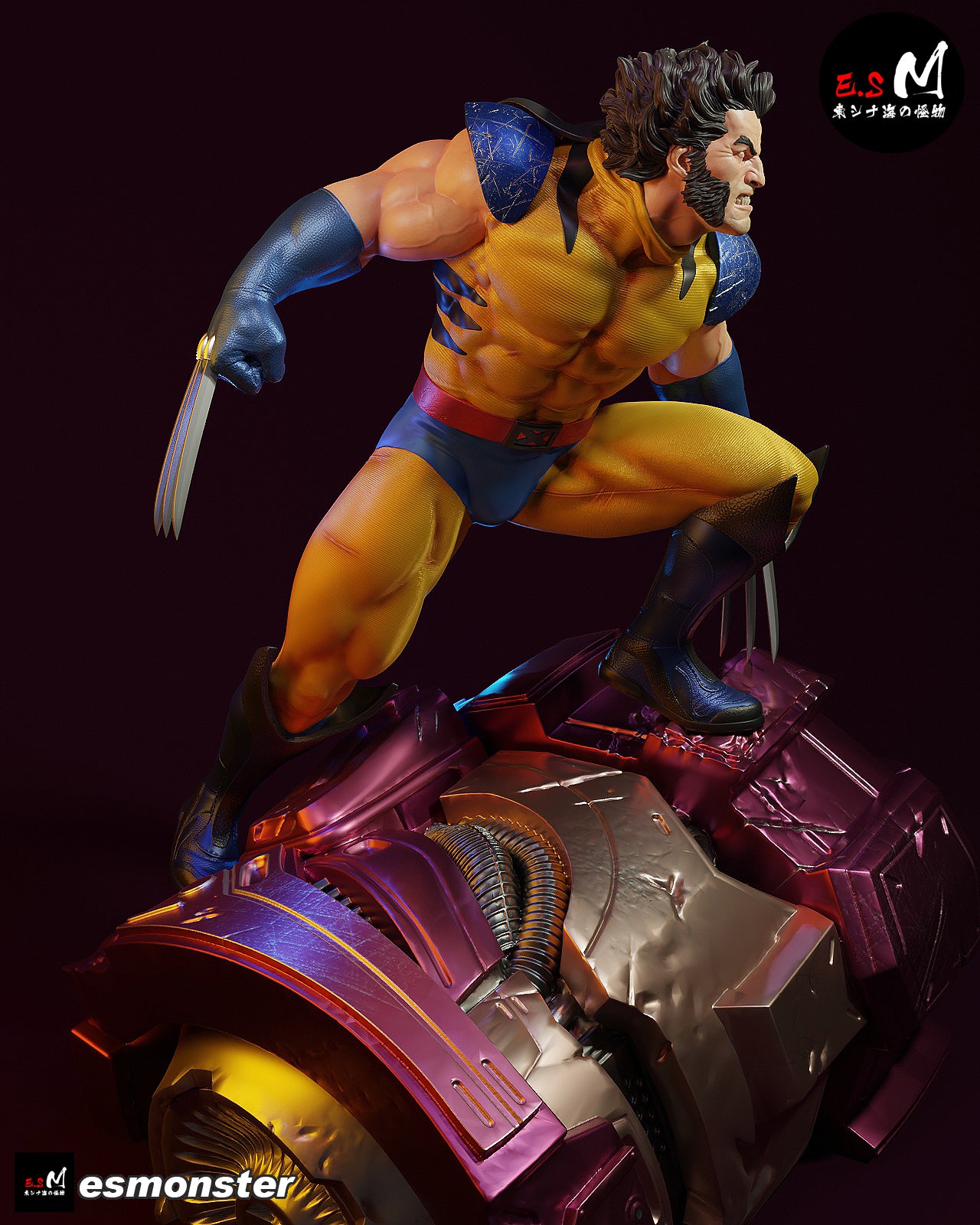 Wolverine Sentinel Style X-Men Unpainted Resin Garage Model Kit (1/6-1/12)