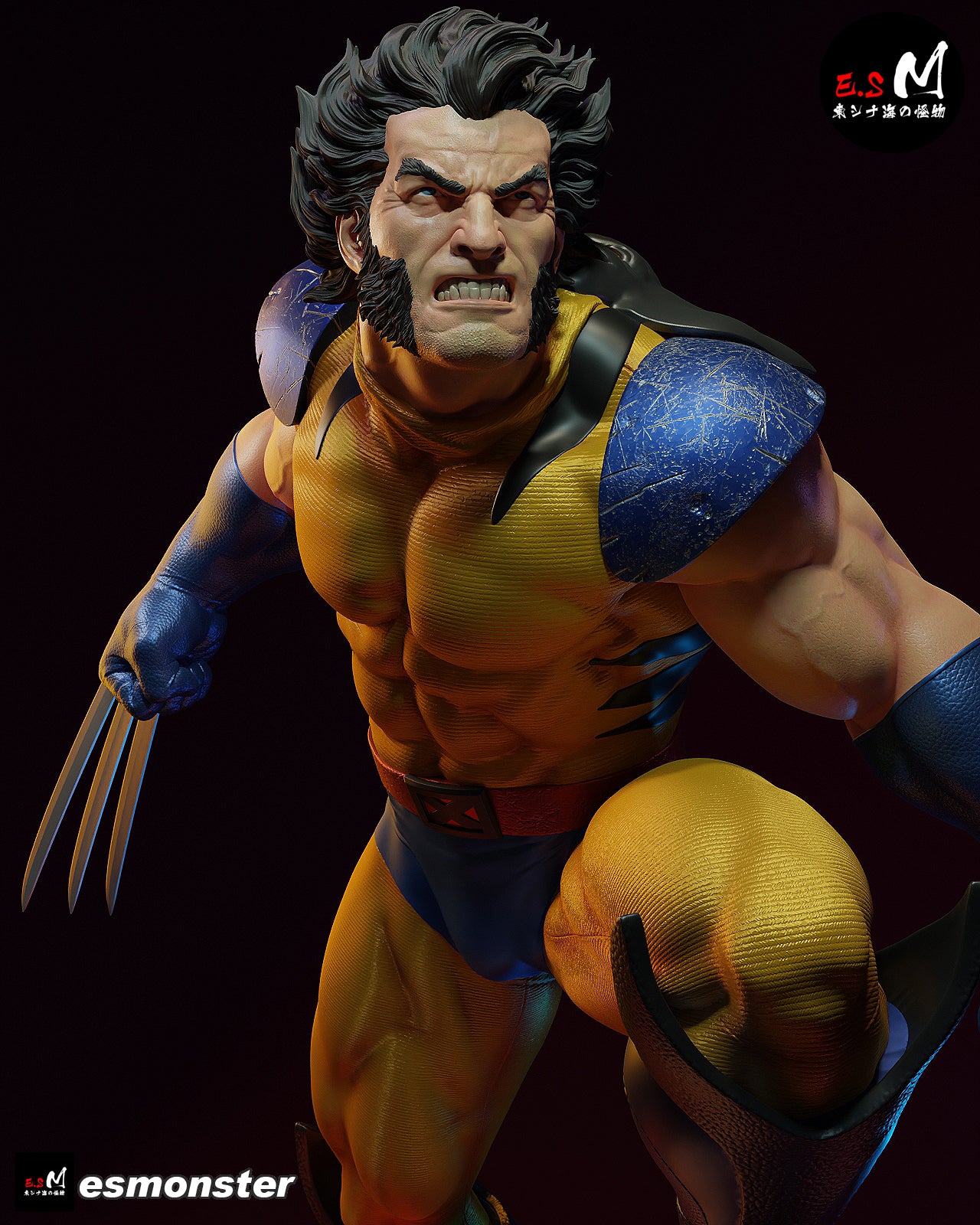 Wolverine Sentinel Style X-Men Unpainted Resin Garage Model Kit (1/6-1/12)