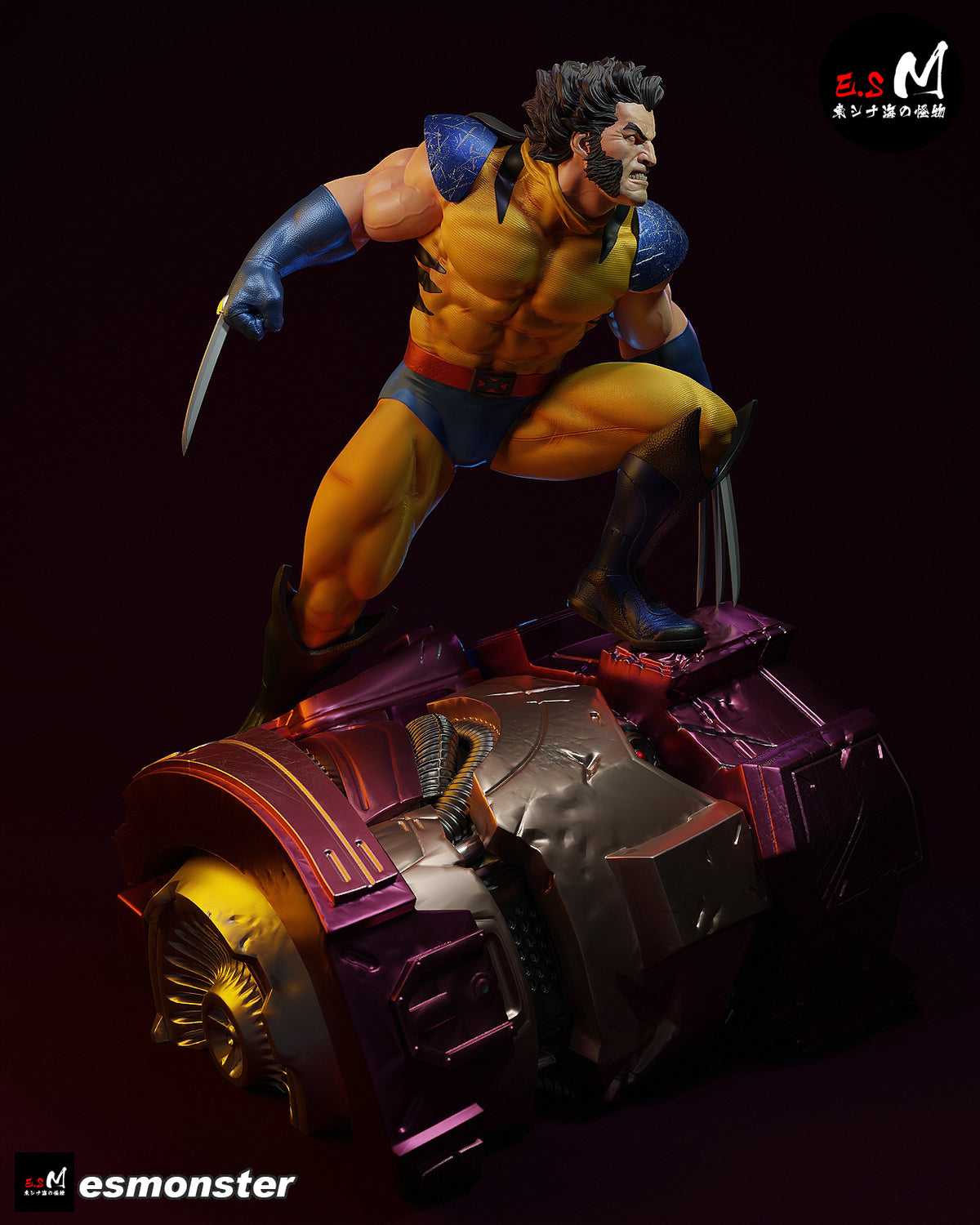 Wolverine Sentinel Style X-Men Unpainted Resin Garage Model Kit (1/6-1/12)