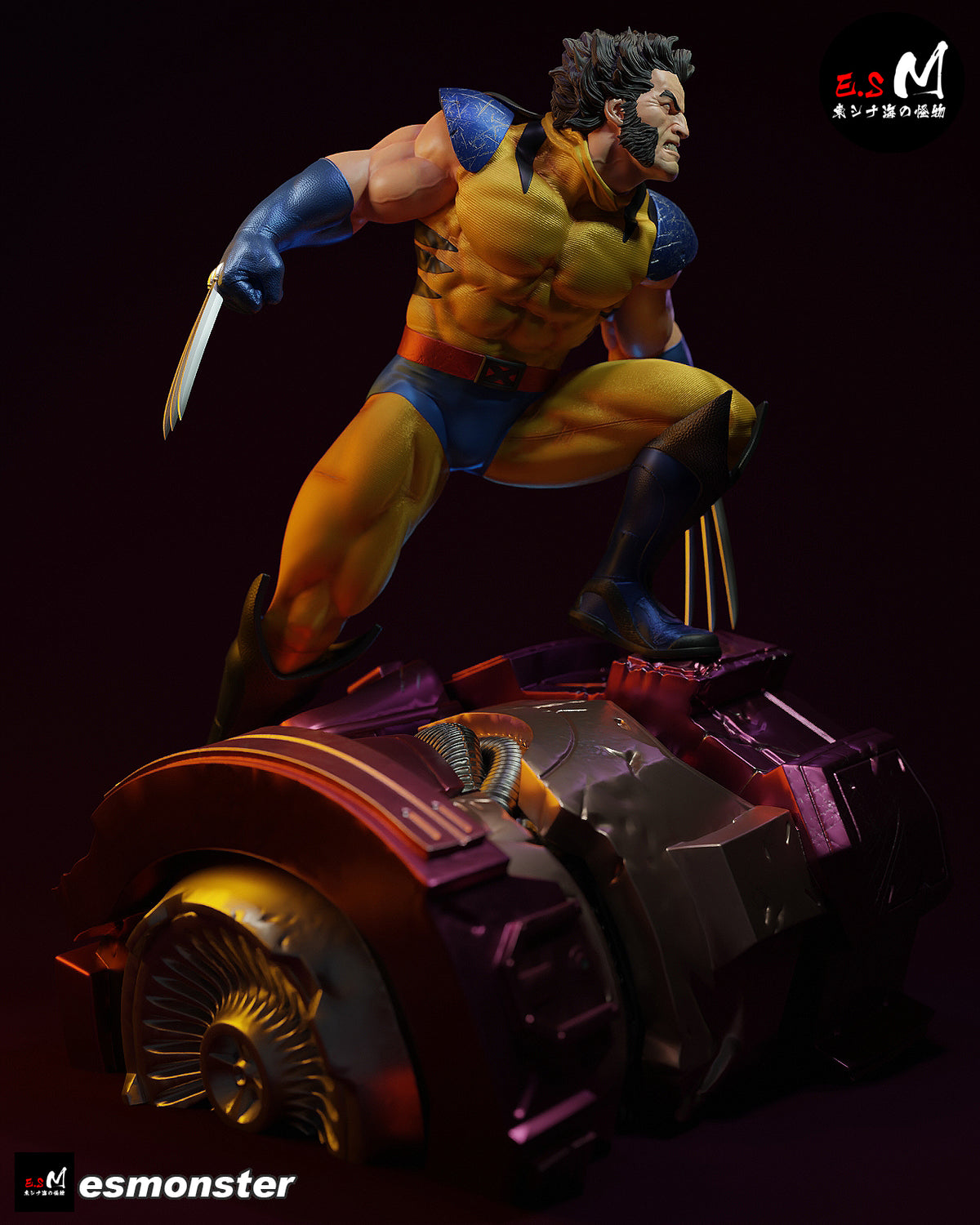 Wolverine Sentinel Style X-Men Unpainted Resin Garage Model Kit (1/6-1/12)
