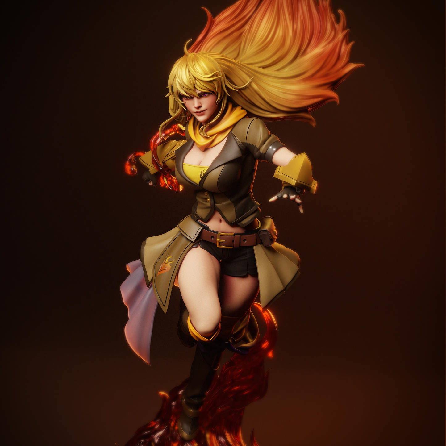 Yang Xiao Long Style RWBY Unpainted Resin Garage Model Kit (1/6-1/12)