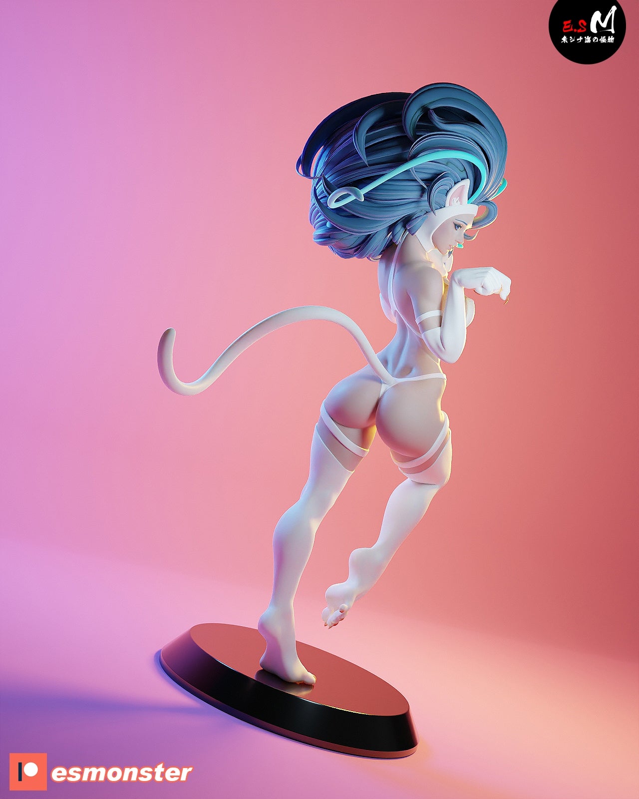 Felicia Playful Style Darkstalkers Unpainted Resin Garage Model Kit (1/6-1/12)