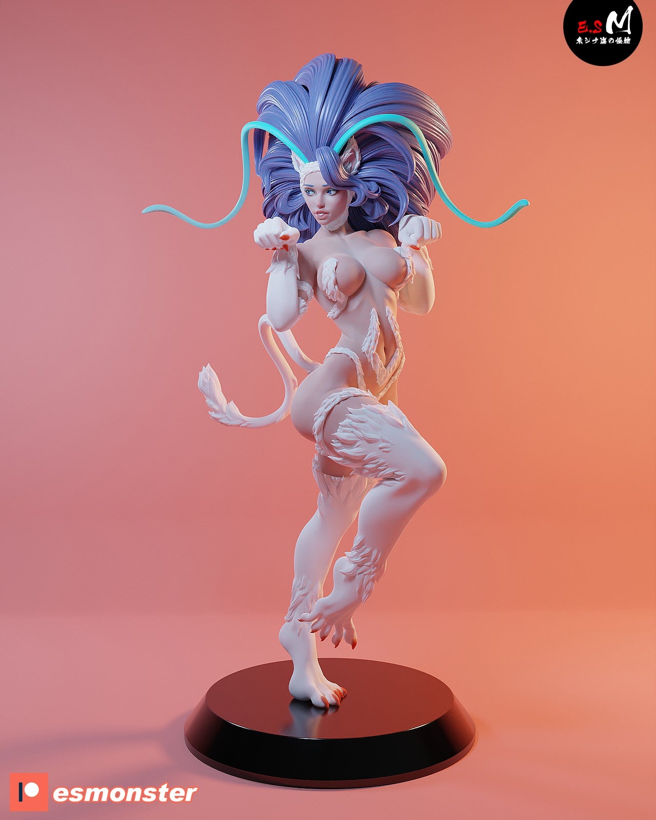 Felicia Playful Style Darkstalkers Unpainted Resin Garage Model Kit (1/6-1/12)