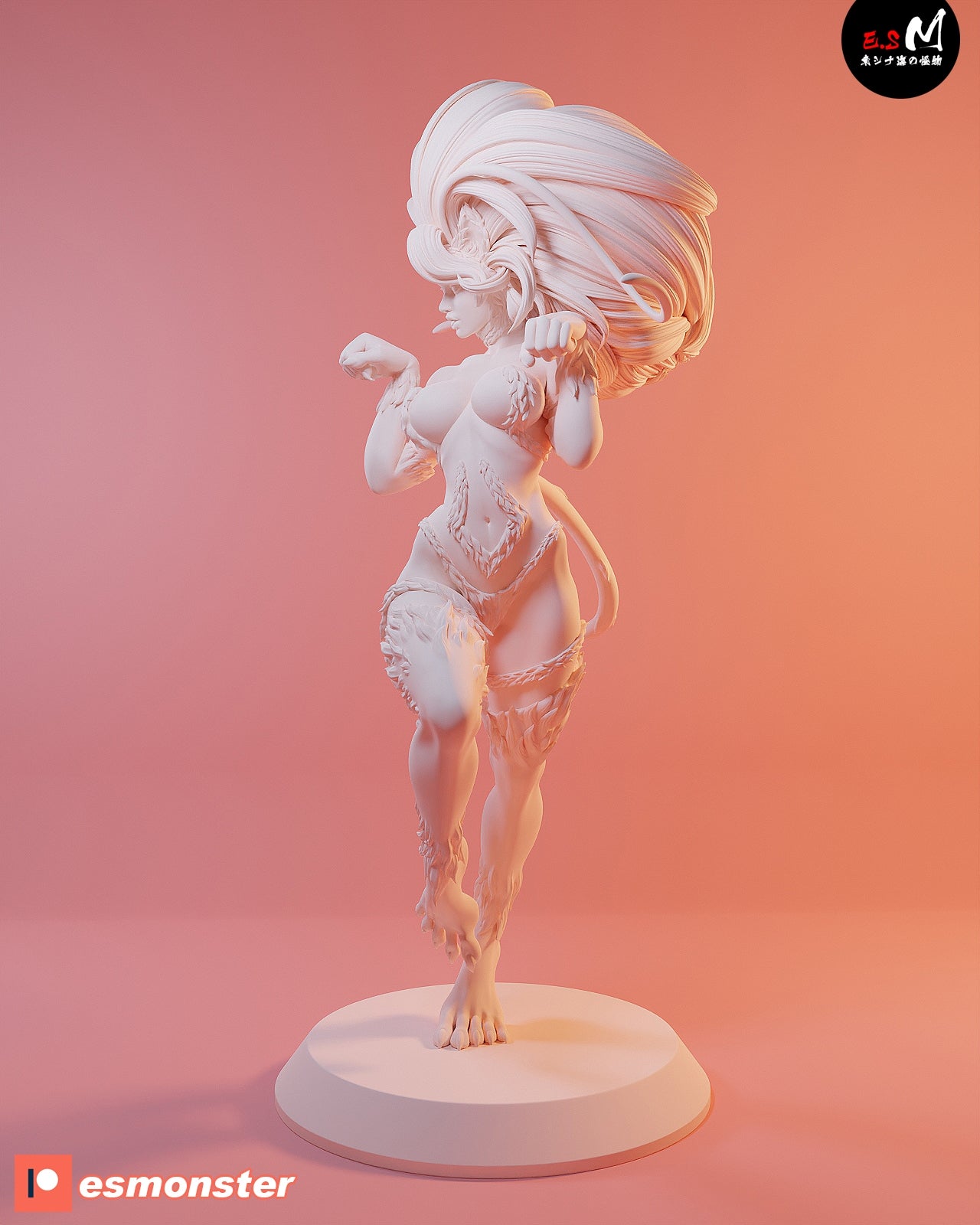 Felicia Playful Style Darkstalkers Unpainted Resin Garage Model Kit (1/6-1/12)