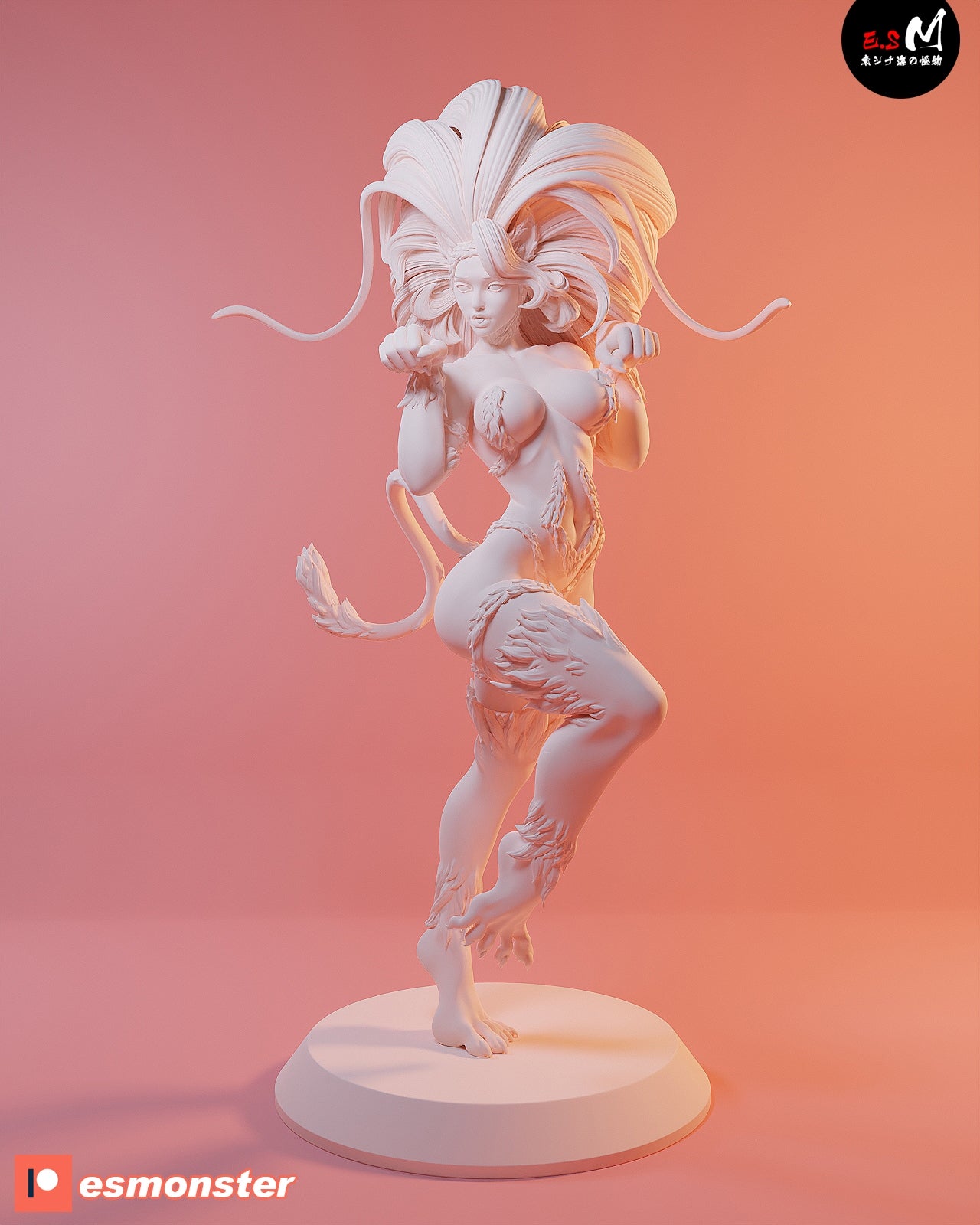 Felicia Playful Style Darkstalkers Unpainted Resin Garage Model Kit (1/6-1/12)