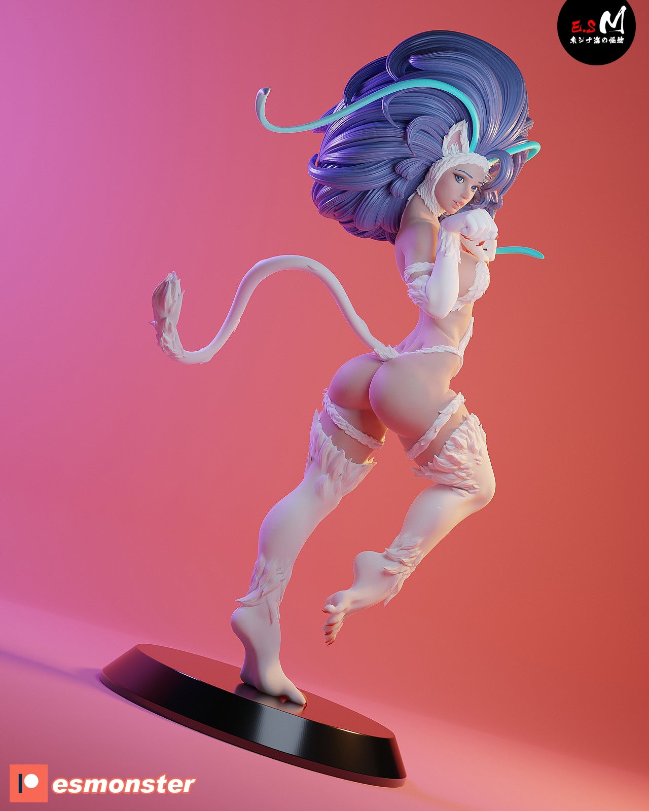 Felicia Playful Style Darkstalkers Unpainted Resin Garage Model Kit (1/6-1/12)