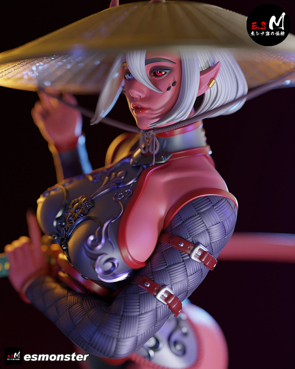 Oni Warrior Eastern Mythology Unpainted Resin Garage Model Kit (1/6-1/12)