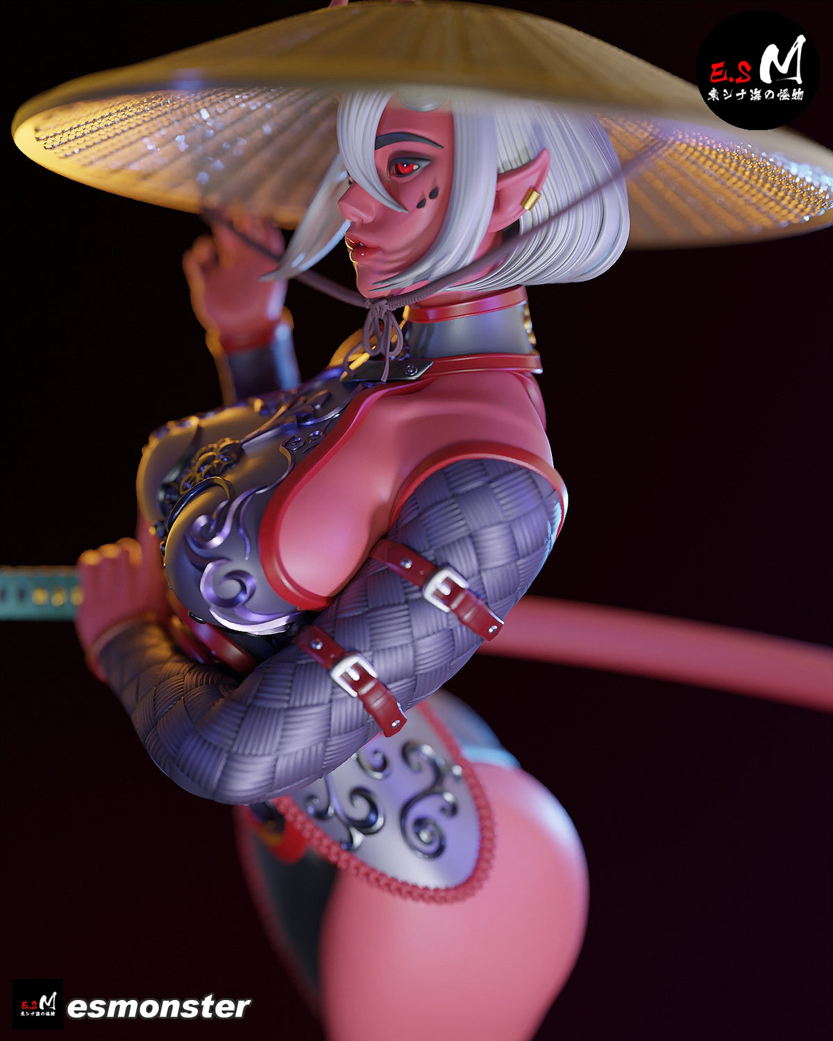 Oni Warrior Eastern Mythology Unpainted Resin Garage Model Kit (1/6-1/12)