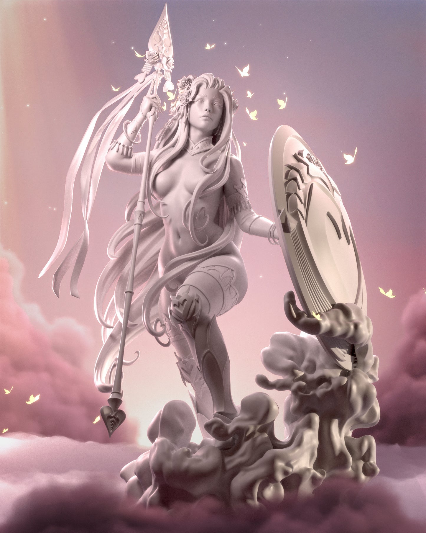 Aphrodite figure kit - Unpainted 3D printed resin model kit