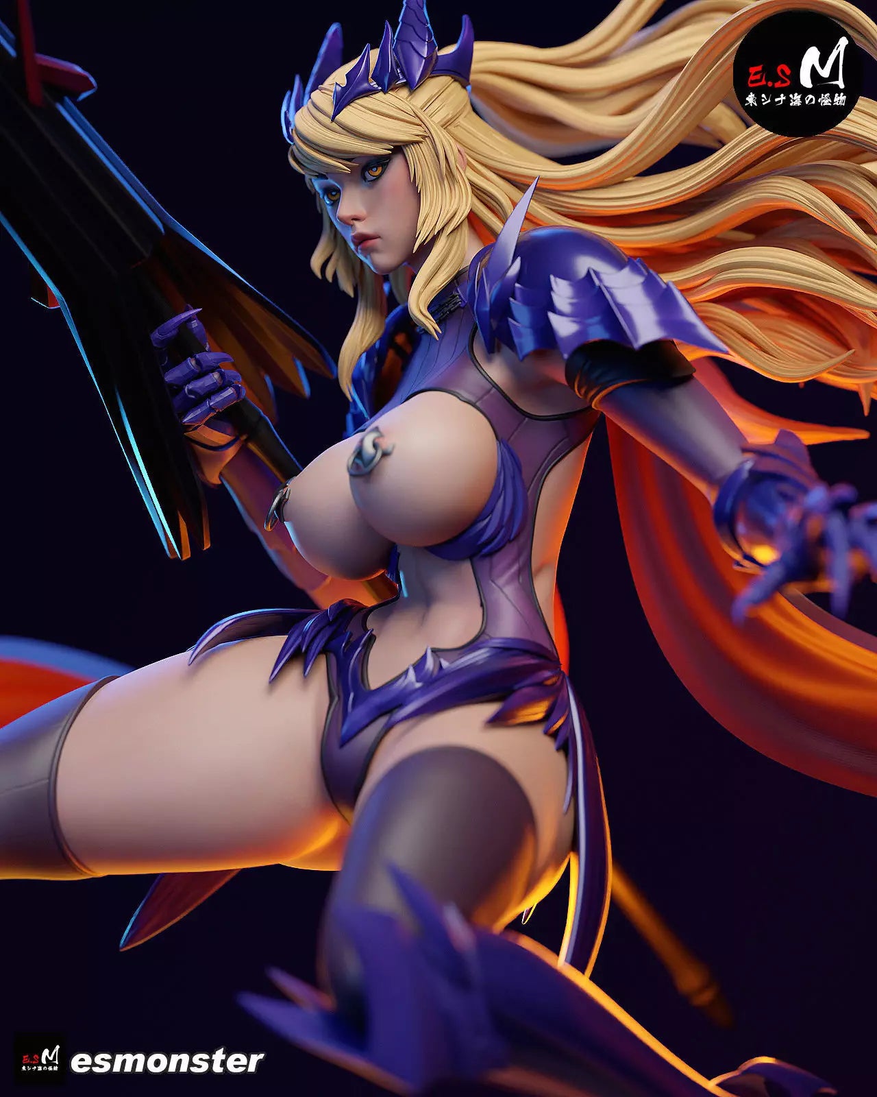 Artoria Pendragon Style Fate Lance Unpainted Resin Garage Kit (1/6-1/12)