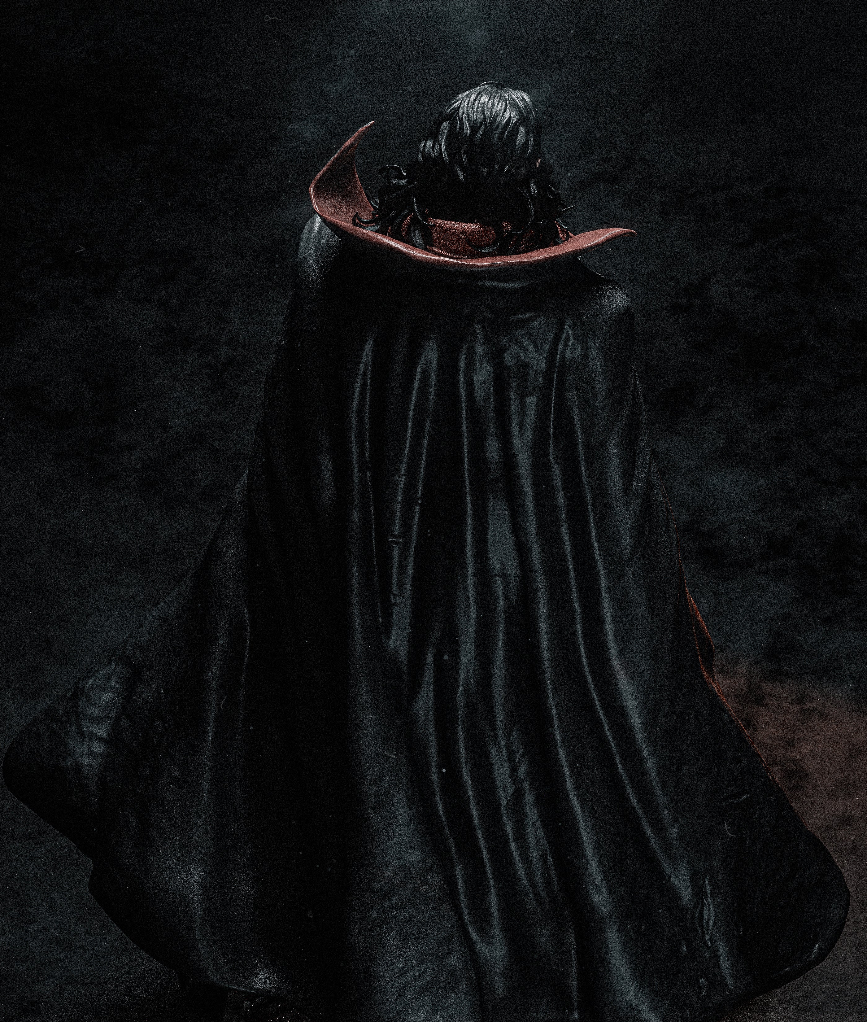 Dracula Style Classic Horror Vampire Unpainted Resin Garage Model