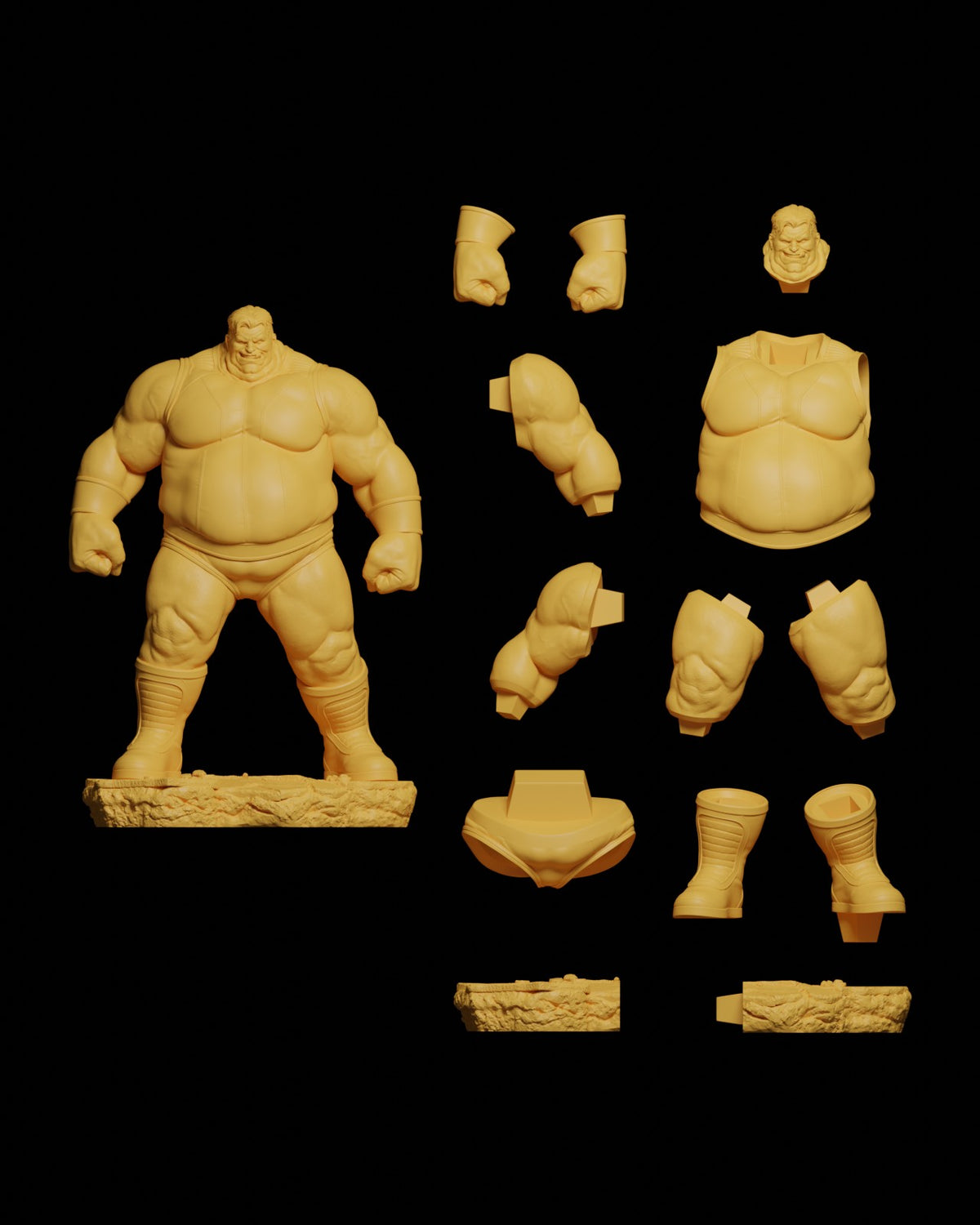 Blob Style Marvel Unpainted Resin Garage Model Kit (1/6-1/12)