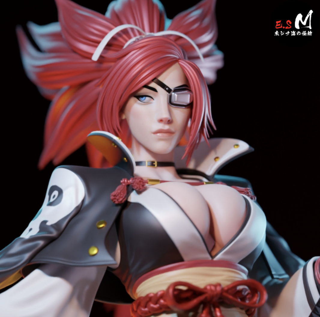 Casual Baiken Style Guilty Gear Unpainted Resin Garage Model Kit (1/6-1/12)