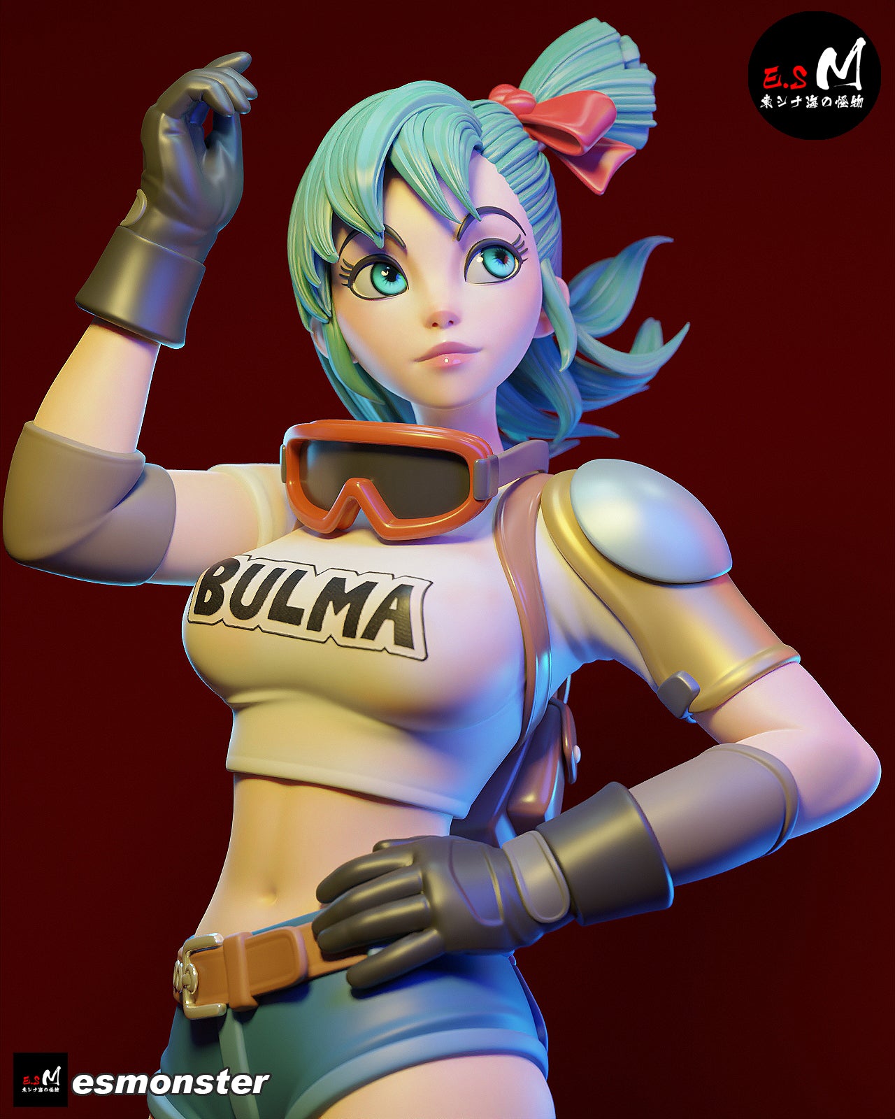 Bulma Style Dragon Ball Adventure Unpainted Resin Garage Kit (1/6-1/12)