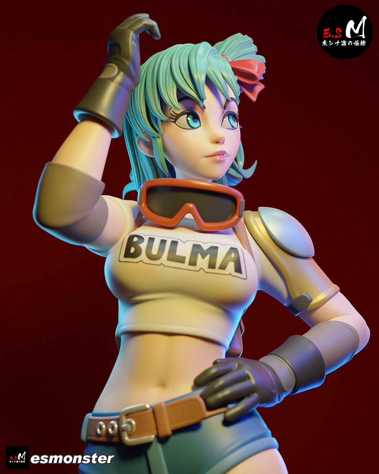 Bulma Style Dragon Ball Adventure Unpainted Resin Garage Kit (1/6-1/12)