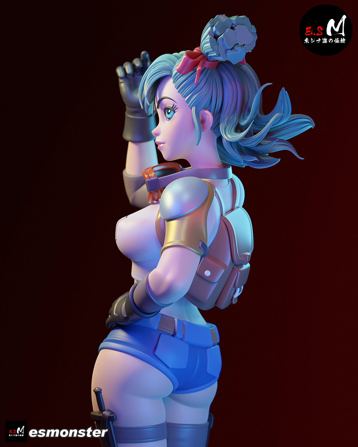Bulma Style Dragon Ball Adventure Unpainted Resin Garage Kit (1/6-1/12)