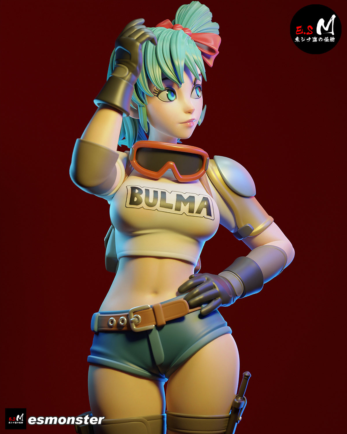 Bulma Style Dragon Ball Adventure Unpainted Resin Garage Kit (1/6-1/12)