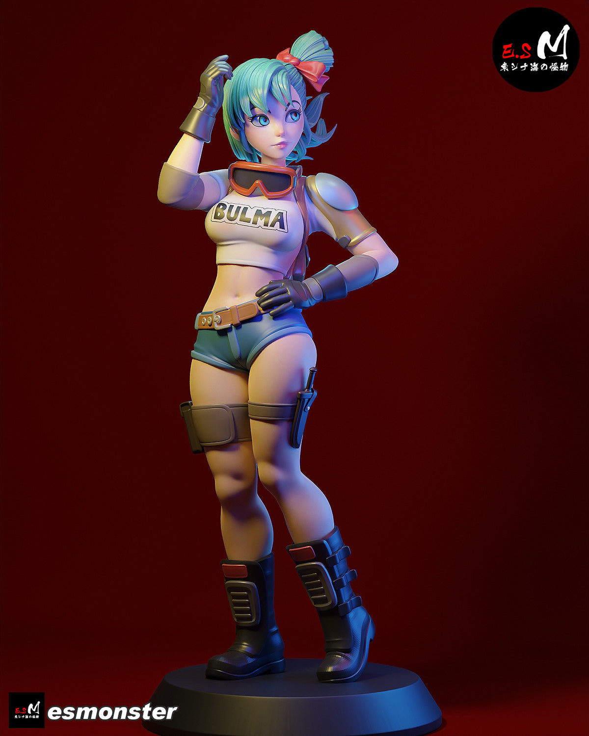 Bulma Style Dragon Ball Adventure Unpainted Resin Garage Kit (1/6-1/12)