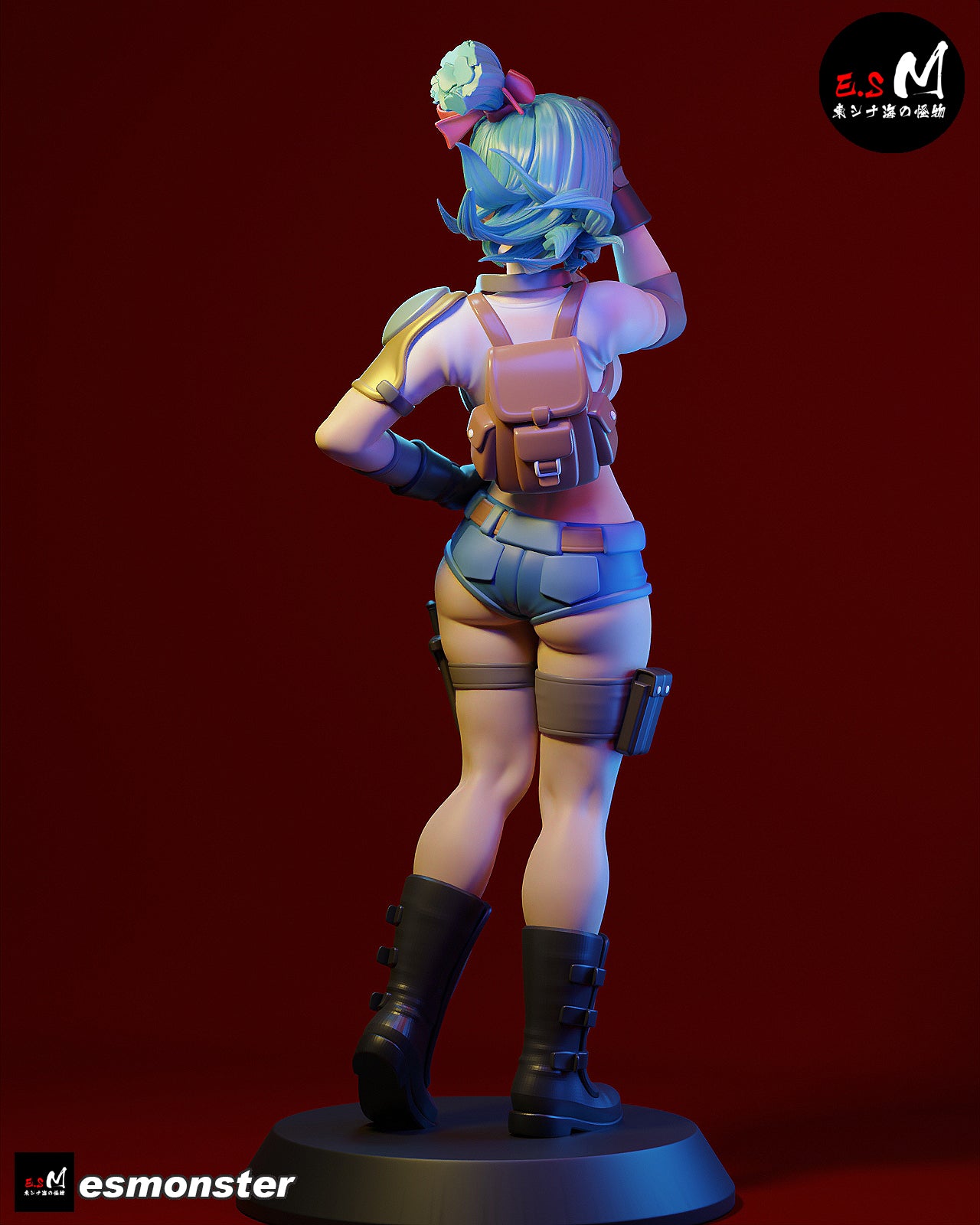 Bulma Style Dragon Ball Adventure Unpainted Resin Garage Kit (1/6-1/12)