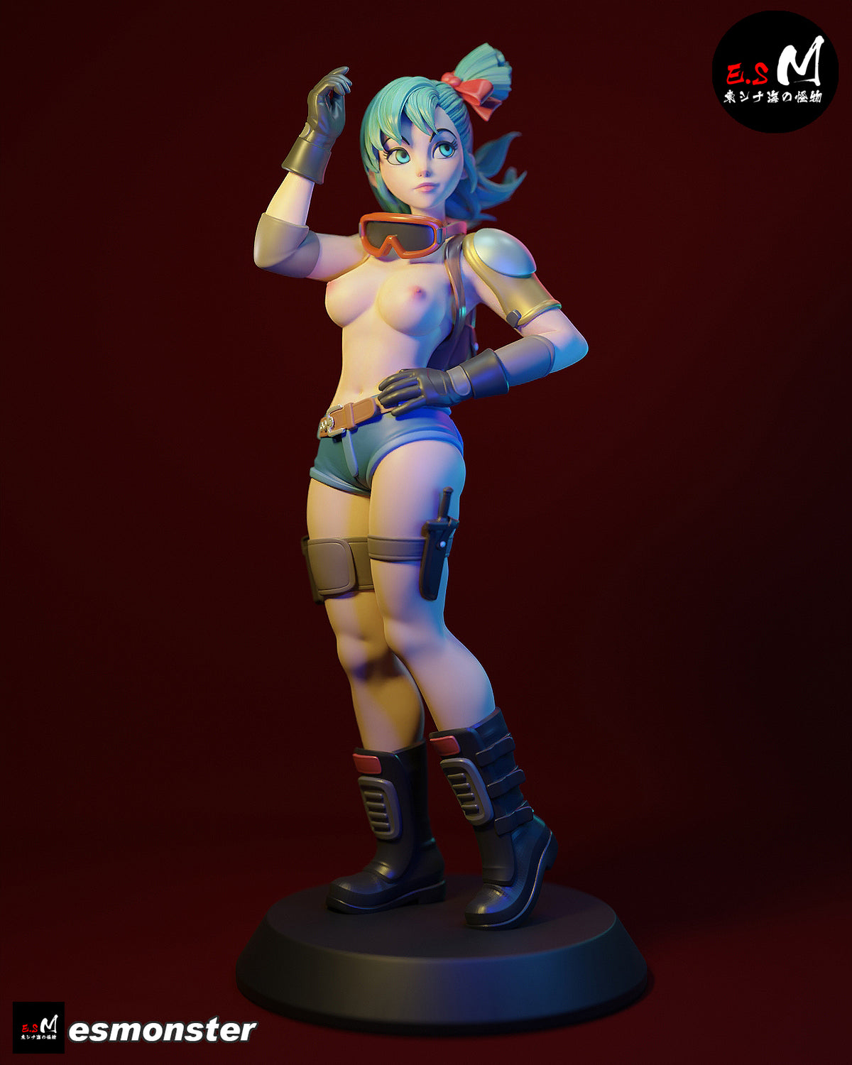Bulma Style Dragon Ball Adventure Unpainted Resin Garage Kit (1/6-1/12)