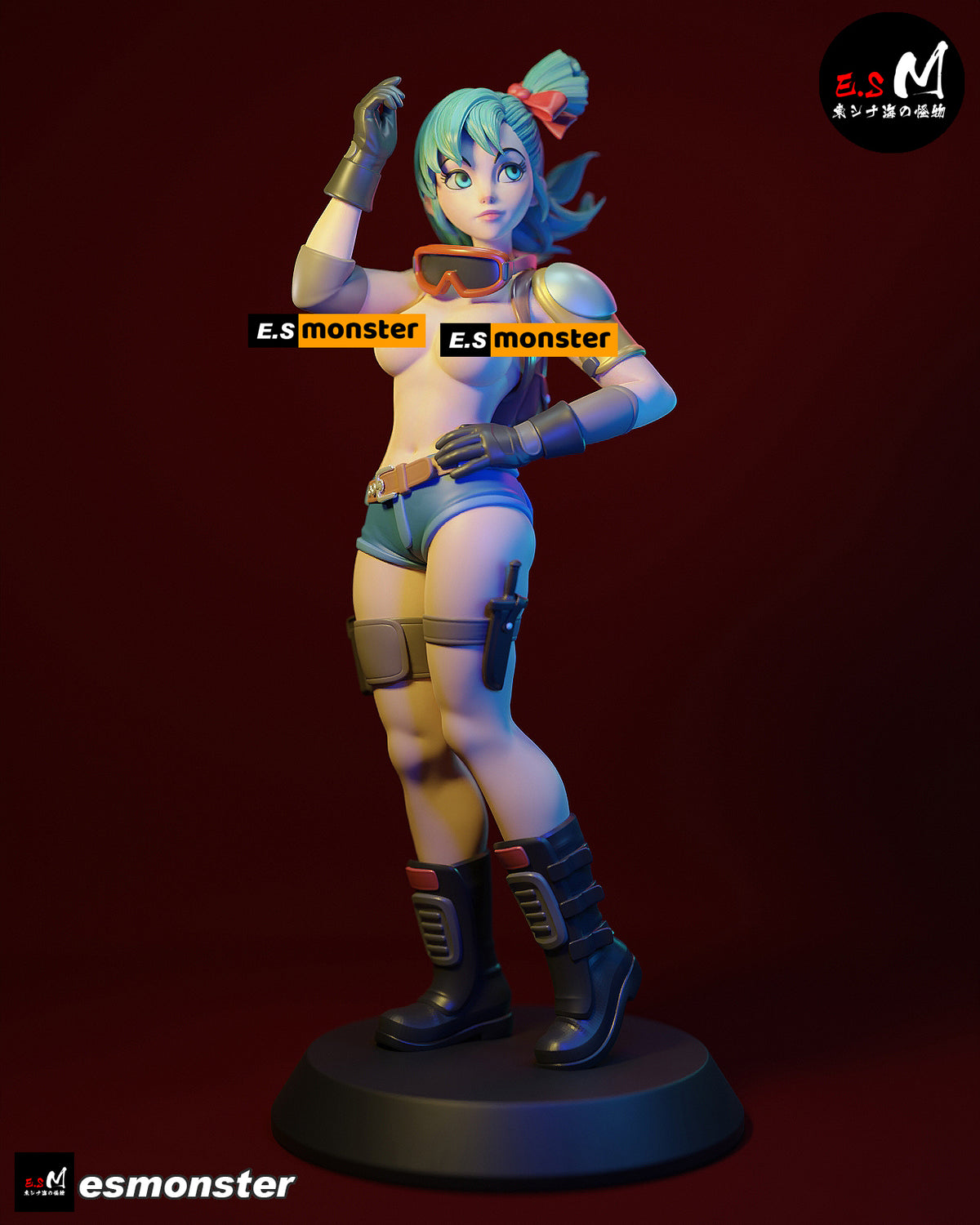 Bulma Style Dragon Ball Adventure Unpainted Resin Garage Kit (1/6-1/12)