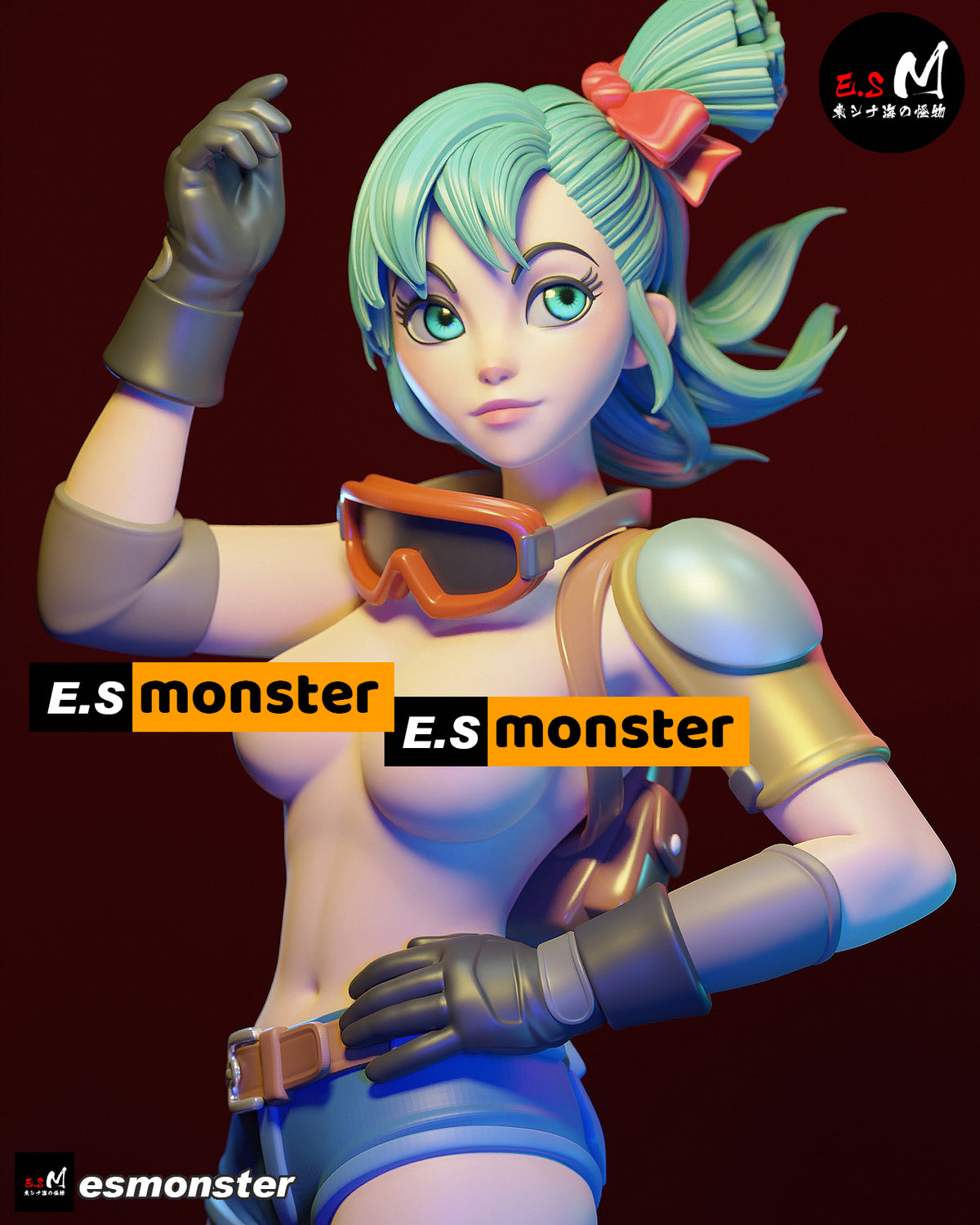 Bulma Style Dragon Ball Adventure Unpainted Resin Garage Kit (1/6-1/12)