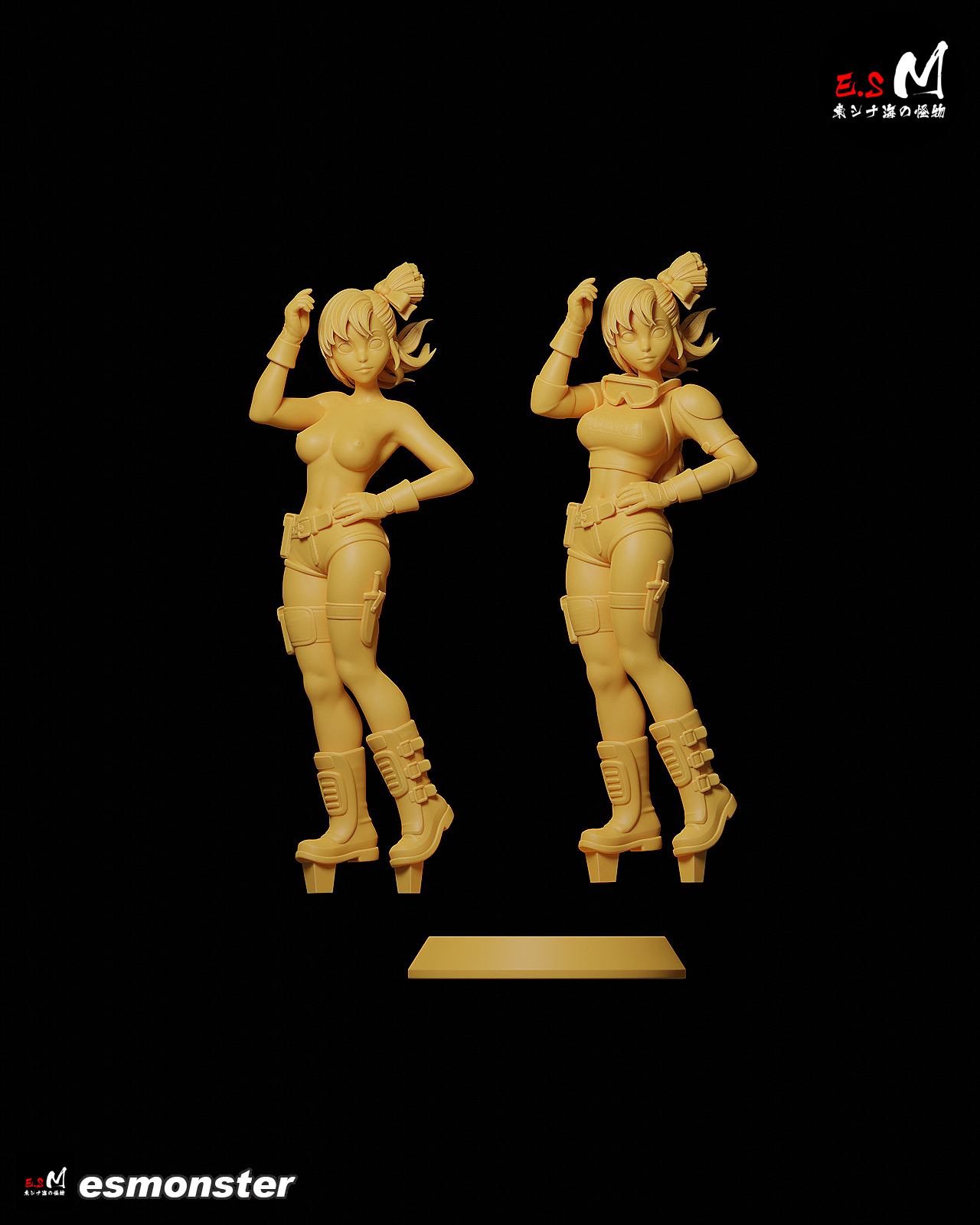 Bulma Style Dragon Ball Adventure Unpainted Resin Garage Kit (1/6-1/12)
