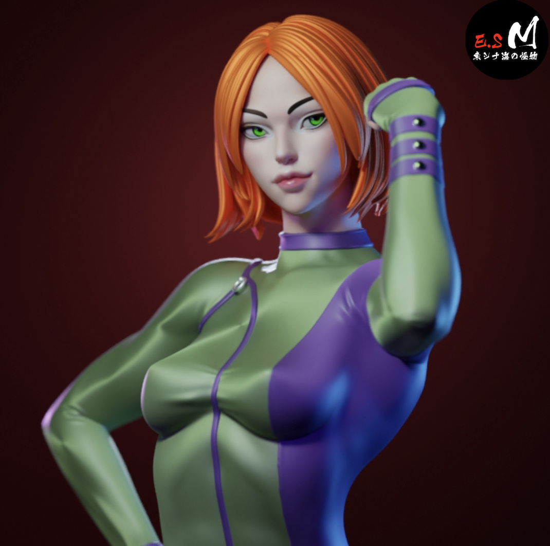 Caitlin Fairchild Fist Pump Style Gen13 Unpainted Resin Garage Kit (1/6-1/12)