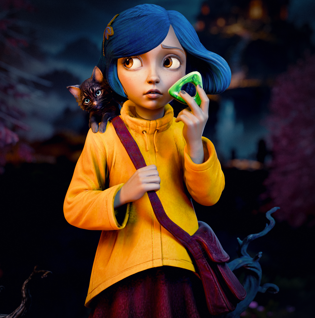 Coraline Style Dark Fantasy Unpainted Resin Garage Model Kit (1/6-1/12)