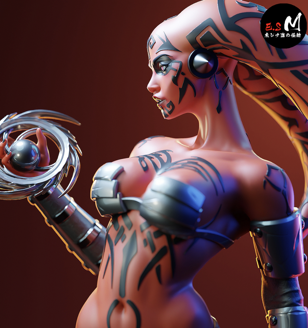 Commanding Darth Talon Style Star Wars Unpainted Resin Garage Kit (1/6-1/12)