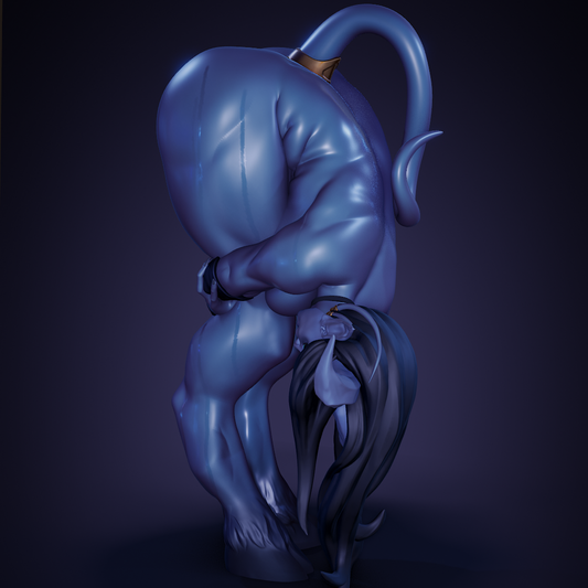 Bent Draenei style Runebound Temptress Girl resin kit – Unpainted 3D Printed Model kit