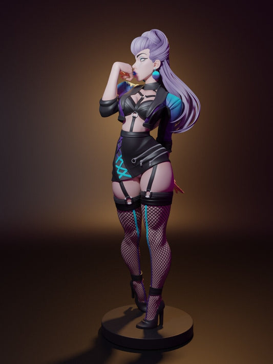 K/DA Evelynn Style League of Legends Unpainted Resin Garage Kit (1/6-1/12)