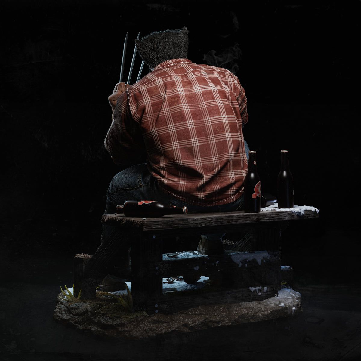 Cowboy Logan Style X-Men Unpainted Resin Garage Model Kit (1/6-1/12)