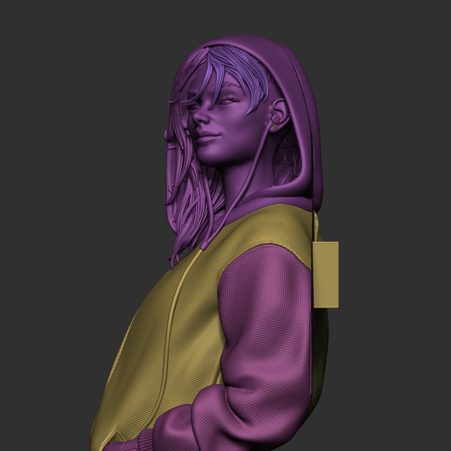 Spider Gwen Style Multiverse Vigilante – Unpainted 3D Printed Model Kit
