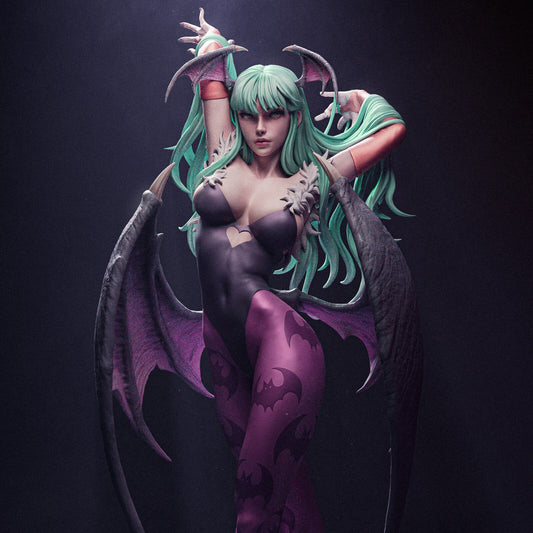Morrigan Aensland style Succubus Queen resin kit – Unpainted 3D Printed Model kit